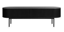 Ovitties TV cabinet, 160 cm, black slats