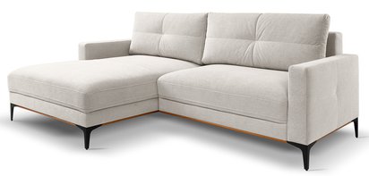 Corner sofa with sleeping function Sabbino L-shaped with storage Curio 02 hydrophobic chenille right-hand side