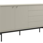 Olar two-door chest of drawers with four drawers 154 cm cashmere