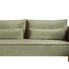 Three-seater sofa Ummo Magic Velvet 2243 with a container, hydrophobic fabric, velor, gold legs