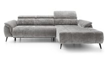 Corner sofa with sleeping function Mamutio L-shaped Aphrodite 21 chenille right-hand side