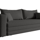 Lilla Abriamo 08 three-seater sofa with a boucle container, black legs