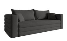 Lilla Abriamo 08 three-seater sofa with a boucle container, black legs