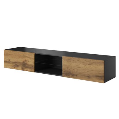 Wabova TV cabinet hanging 180 cm anthracite - wotan oak