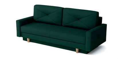 Lartes three-seater sofa bed with storage (Fabric: Monolith 37, Legs: Natural)