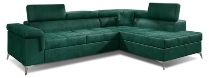 Bissao corner sofa bed (Monolith 37, Right)