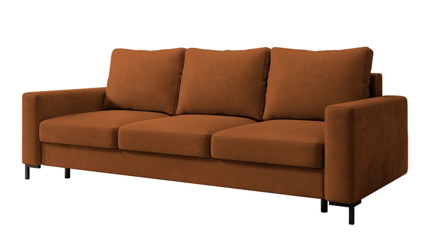 Mokpeo three-seater sofa bed with storage (Fabric: Velluto 33)