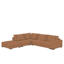 Mia L-shaped modular corner sofa, right side (Fabric: Storm 54)