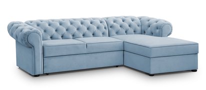 Corner sofa with sleeping function Brusce (Fabric: Kronos 50, Side: Right)