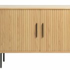 Gativel chest of drawers 140x76 cm natural oak slats