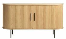 Gativel chest of drawers 140x76 cm natural oak slats