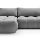 Ombo L-shaped corner sofa with sleeping function with container Salvador 17, hydrophobic velvet, left-hand side