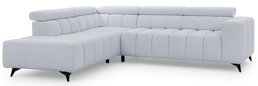 Corner sofa with sleeping function Ragussino L-shaped with side section Sicuro 65 left-hand side