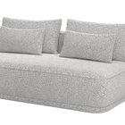 Leanno three-seater sofa with Loop 16 boucle container