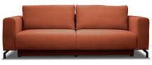 Veni three-seater sofa bed with bedding container Neve 52 braided