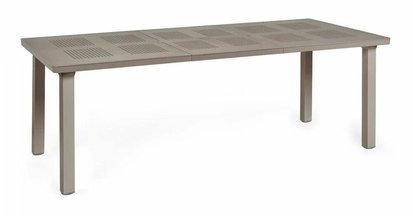 Levante Nardi extendable garden table 160-220x100 cm made of certified brown material