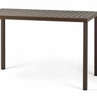 Cube Nardi garden table 120x70 cm made of certified dark brown material