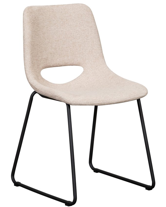 Panessy upholstered chair in beige chenille