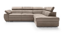 Ararip 268 cm L-shaped corner sofa bed with adjustable headrests and storage (Fabric: Element 06, Side: Right)