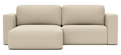 Sarrabi L-shaped left-hand corner sofa with sleeping function Imagine me 02 hydrophobic chenille