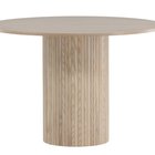 Gratorm dining table 110x110 cm slats bleached oak