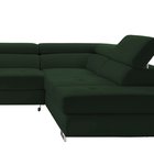 Corner sofa with sleeping function Zarano (Fabric: Element 12, Side: Left)