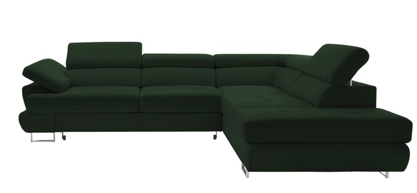 Corner sofa with sleeping function Zarano (Fabric: Element 12, Side: Left)