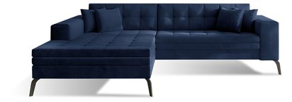 Corner sofa with sleeping function Silphion (Fabric: Monolith 77, Side: Left)