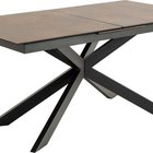 Shimess Dining Table Ceramic Extendable Table Top Brown Rust Pattern 168-210 cm