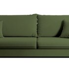 Volio three-seater sofa with black legs