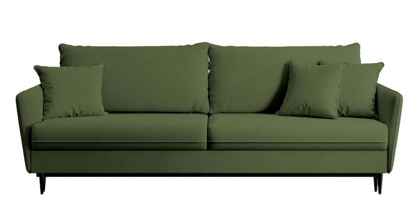 Volio three-seater sofa with black legs