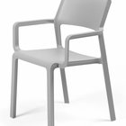 Trill Nardi garden chair with armrests made of certified gray material