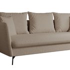 Castilio three-seater sofa with Moly 11 container, hydrophobic chenille