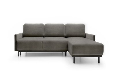 Hamiel L-shaped extendable corner sofa with universal container (Fabric: Rosario 456)