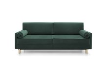 Kadaver three-seater sofa bed with storage (Fabric: Riviera 38, Legs: Gold)