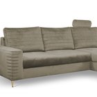 Buram L-shaped corner sofa bed with storage (Fabric: Velluto 03, Side: Right)