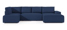 Corner sofa with sleeping function Farese New U-shaped with container right side (Fabric: Poso 05)