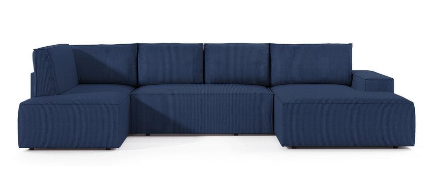 Corner sofa with sleeping function Farese New U-shaped with container right side (Fabric: Poso 05)