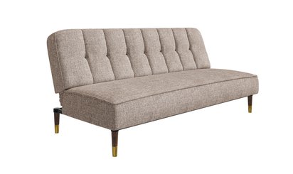 Tesida taupe three-seater sofa