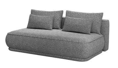 Leanno three-seater sofa with Loop 18 boucle container