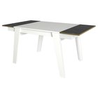 Nostirt dining table 148.5x85 cm white and black