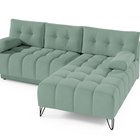 Bareli L-shaped Amon 27 corner sofa bed with storage, hydrophobic velvet, right-hand side