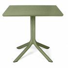 Clip Nardi square garden table, 80 cm, made of certified green material