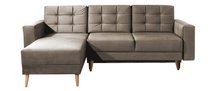 Corner sofa with sleeping function Masime L (Fabric: Monolith 09)