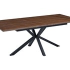 Extendable table Logan 160(200)x90 cm walnut/matt black