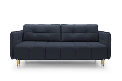 Portosello three-seater sofa bed with storage (Fabric: Castel 79, Legs: Gold)