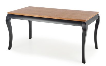 Mossibi extendable table 160-200x80 cm dark oak/black