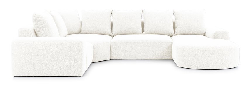 Castellina U-shaped modular corner sofa with backrest on the left Abriamo 4