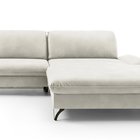 Corner sofa with sleeping function Vitala Castel 03 L-shaped with container, easy-cleaning velvet, right-hand side