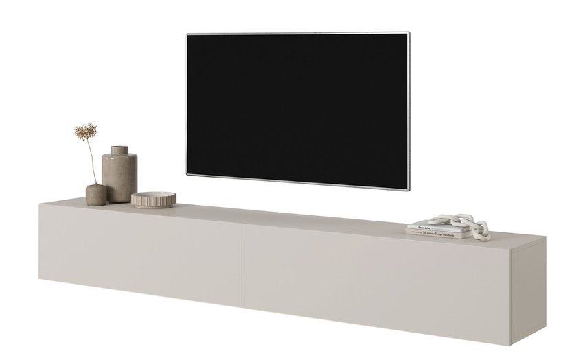 Bisira TV cabinet 200 cm Gray beige